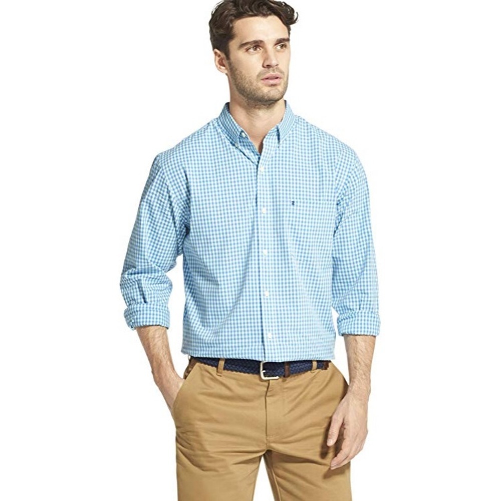 {IZOD} Slim Fit Button Down Long Sleeve